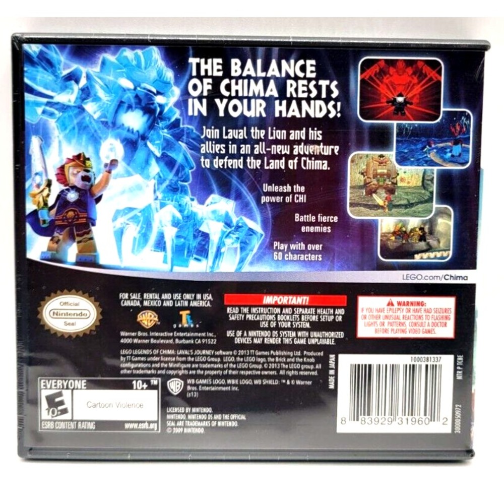 LEGO Legends‎ of Chima: Laval's Journey (Nintendo 3DS, 2013) NEW Sealed - Picture 2 of 2